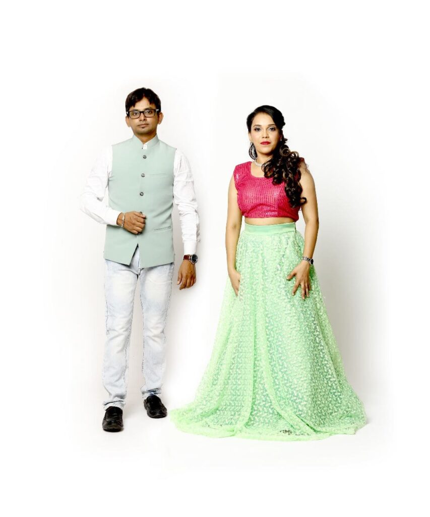 Rented costumes for pre-wedding photoshoot in Bangalore