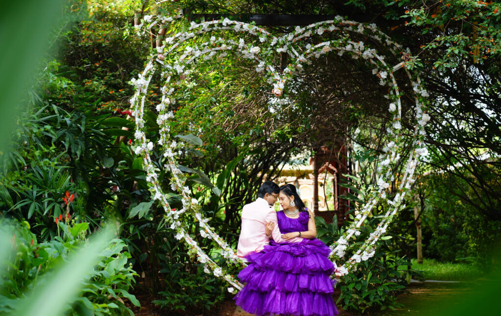 Prewedding photoshoot at Elements Resort Bangalore