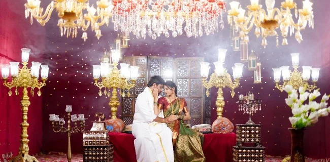 Pre-wedding photoshoot at Bangalore Film City.